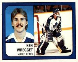 1988-89 Panini Hockey Stickers #117 Ken Wregget Front