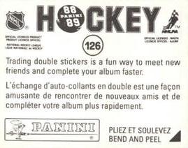 1988-89 Panini Hockey Stickers #126 Ed Olczyk Back