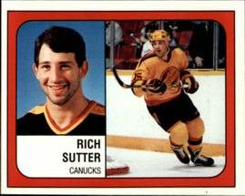 1988-89 Panini Stickers #142 Rich Sutter Front