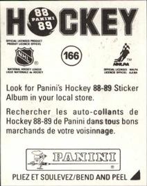 1988-89 Panini Stickers #166 Bruins Were Victorious Over New Jersey Back