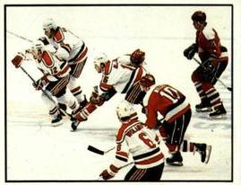 1988-89 Panini Hockey Stickers #189 New Jersey Devils Action Front