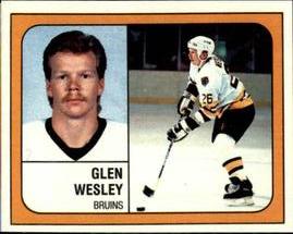 1988-89 Panini Hockey Stickers #207 Glen Wesley Front