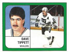 1988-89 Panini Hockey Stickers #244 Dave Tippett Front