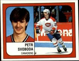 1988-89 Panini Hockey Stickers #255 Petr Svoboda Front
