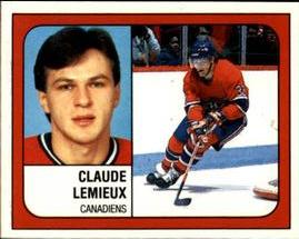 1988-89 Panini Hockey Stickers #257 Claude Lemieux Front