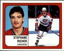1988-89 Panini Hockey Stickers #260 Stephane Richer Front