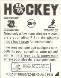 1988-89 Panini Hockey Stickers #264 Montreal Canadiens Back