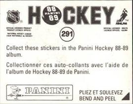 1988-89 Panini Hockey Stickers #291 Mikko Makela Back