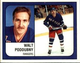 1988-89 Panini Hockey Stickers #309 Walt Poddubny Front