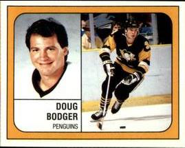 1988-89 Panini Hockey Stickers #332 Doug Bodger Front
