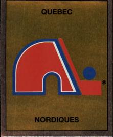 1988-89 Panini Hockey Stickers #345 Quebec Nordiques Team Logo Front