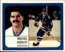 1988-89 Panini Hockey Stickers #355 Michel Goulet Front