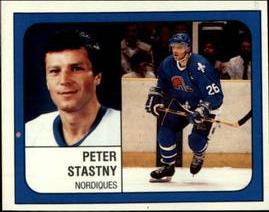 1988-89 Panini Hockey Stickers #358 Peter Stastny Front