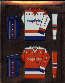 1988-89 Panini Hockey Stickers #362 Washington Capitals Uniform Front