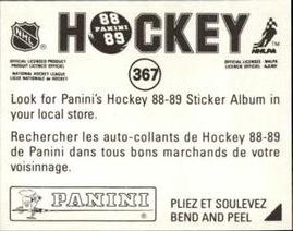 1988-89 Panini Hockey Stickers #367 Larry Murphy Back