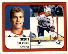 1988-89 Panini Hockey Stickers #368 Scott Stevens Front