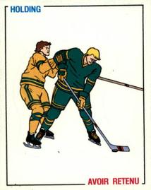 1988-89 Panini Hockey Stickers #382 Holding Front
