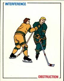 1988-89 Panini Hockey Stickers #384 Interference Front