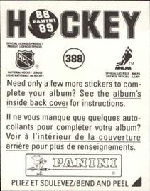 1988-89 Panini Hockey Stickers #388 Charging Back