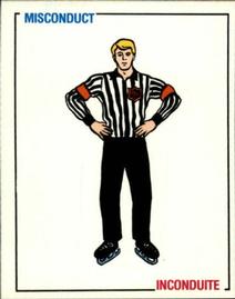 1988-89 Panini Hockey Stickers #391 Misconduct Front