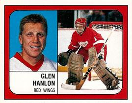 1988-89 Panini Hockey Stickers #36 Glen Hanlon Front