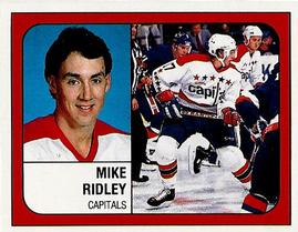 1988-89 Panini Hockey Stickers #374 Mike Ridley Front