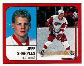 1988-89 Panini Hockey Stickers #38 Jeff Sharples Front
