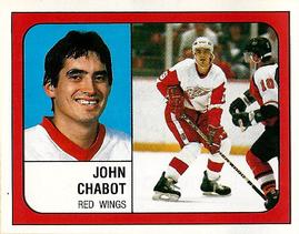 1988-89 Panini Hockey Stickers #42 John Chabot Front