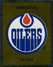 1988-89 Panini Hockey Stickers #50 Edmonton Oilers Team Logo Front