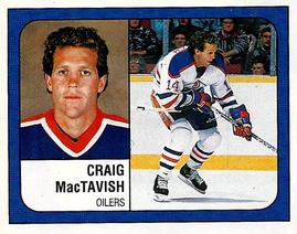 1988-89 Panini Hockey Stickers #60 Craig MacTavish Front
