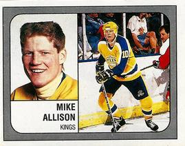 1988-89 Panini Hockey Stickers #73 Mike Allison Front