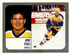 1988-89 Panini Hockey Stickers #76 Jim Fox Front