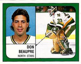 1988-89 Panini Hockey Stickers #84 Don Beaupre Front