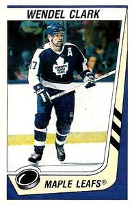 1989-90 Panini Hockey Stickers #144 Wendel Clark Front