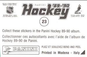 1989-90 Panini Hockey Stickers #23 Stanley Cup  / Calgary Flames Back