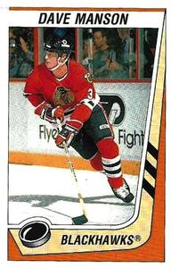 1989-90 Panini Hockey Stickers #47 Dave Manson Front