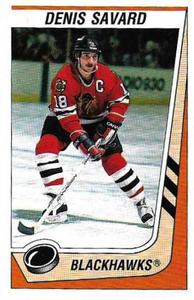 1989-90 Panini Hockey Stickers #49 Denis Savard Front