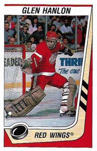 1989-90 Panini Hockey Stickers #65 Glen Hanlon Front