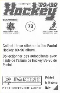1989-90 Panini Hockey Stickers #73 Jari Kurri Back