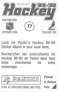 1989-90 Panini Hockey Stickers #77 Glenn Anderson Back