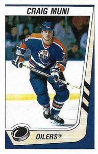 1989-90 Panini Hockey Stickers #80 Craig Muni Front