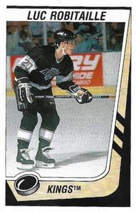 1989-90 Panini Hockey Stickers #95 Luc Robitaille Front