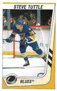 1989-90 Panini Hockey Stickers #126 Steve Tuttle Front