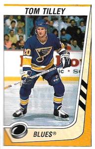 1989-90 Panini Hockey Stickers #128 Tom Tilley Front