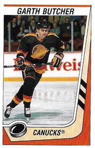1989-90 Panini Hockey Stickers #158 Garth Butcher Front