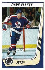 1989-90 Panini Hockey Stickers #167 Dave Ellett Front