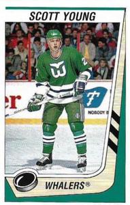 1989-90 Panini Hockey Stickers #224 Scott Young Front