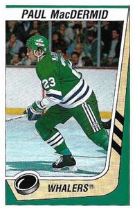 1989-90 Panini Hockey Stickers #227 Paul MacDermid Front