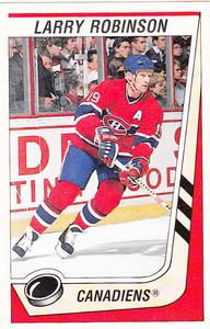 1989-90 Panini Hockey Stickers #245 Larry Robinson Front