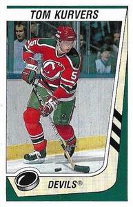 1989-90 Panini Hockey Stickers #252 Tom Kurvers Front